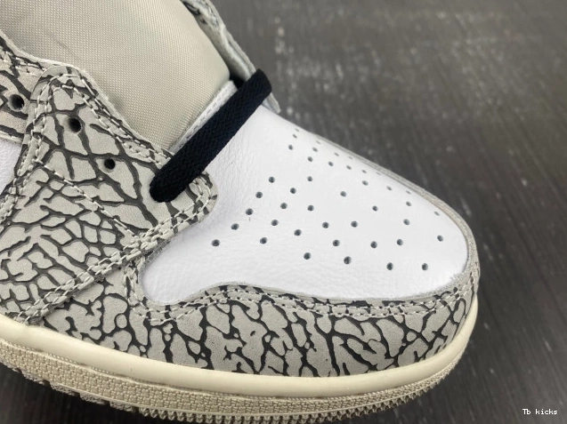 Cheap TBK OG 1 Air Jordan DZ5485-052 High Cement White 0716
